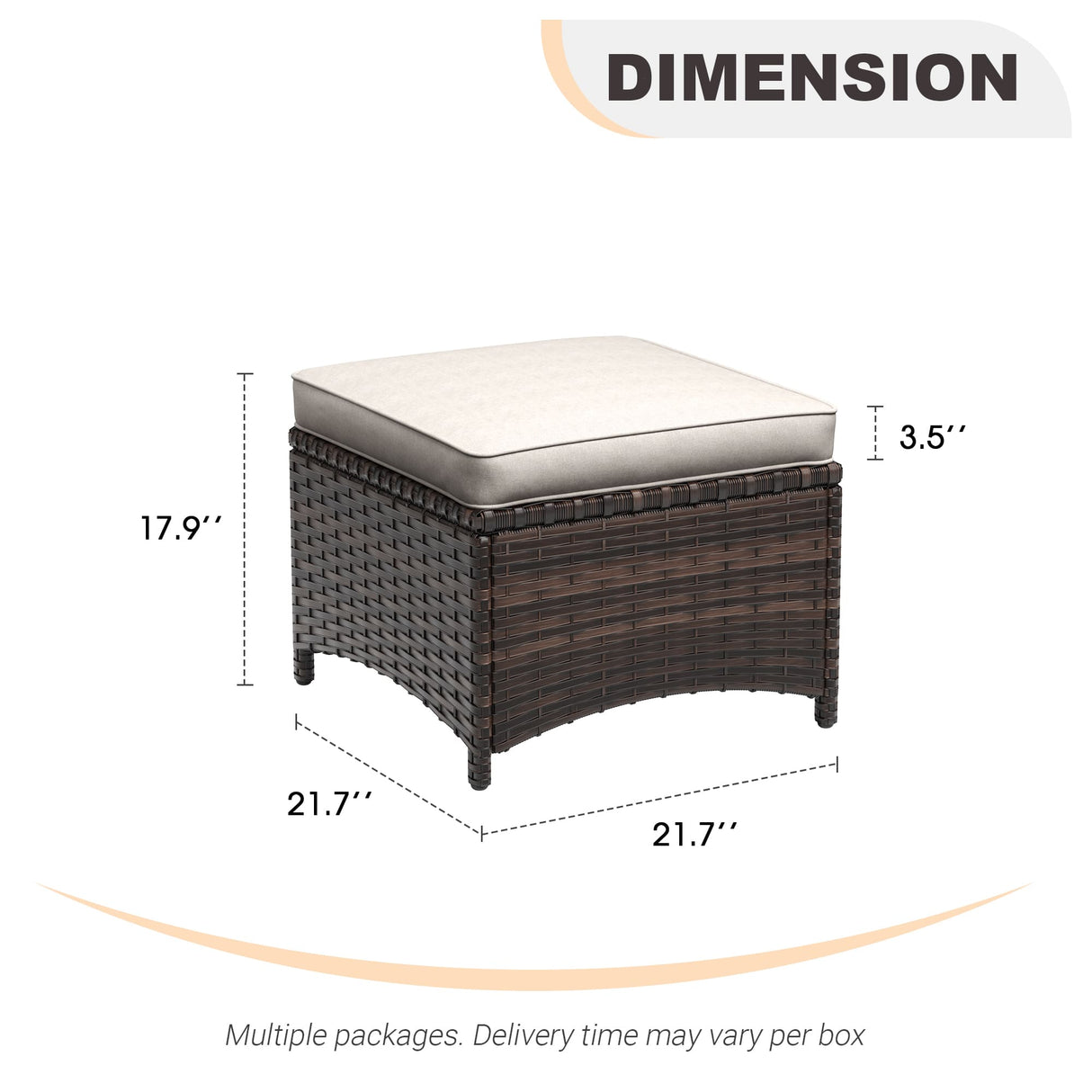 Vicllax Patio Wicker Oasis Lounge Sofa
