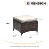 Vicllax Patio Wicker Oasis Lounge Sofa