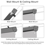 Vicllax Roller Shade, Patio Cordless Sun Blocking Roller Shade with Aluminum Valance