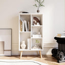 Vicllax Open Bookshelf with Legs, Storage Cube Floor Standing Display Shelf