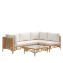 Vicllax 5/7 PCS Wicker Outdoor Conversation Set Patio Sectional Sofas with Glass Coffee Table