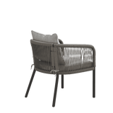 Vicllax Aria Modern Woven Rope Outdoor Dining Chair Set of 2
