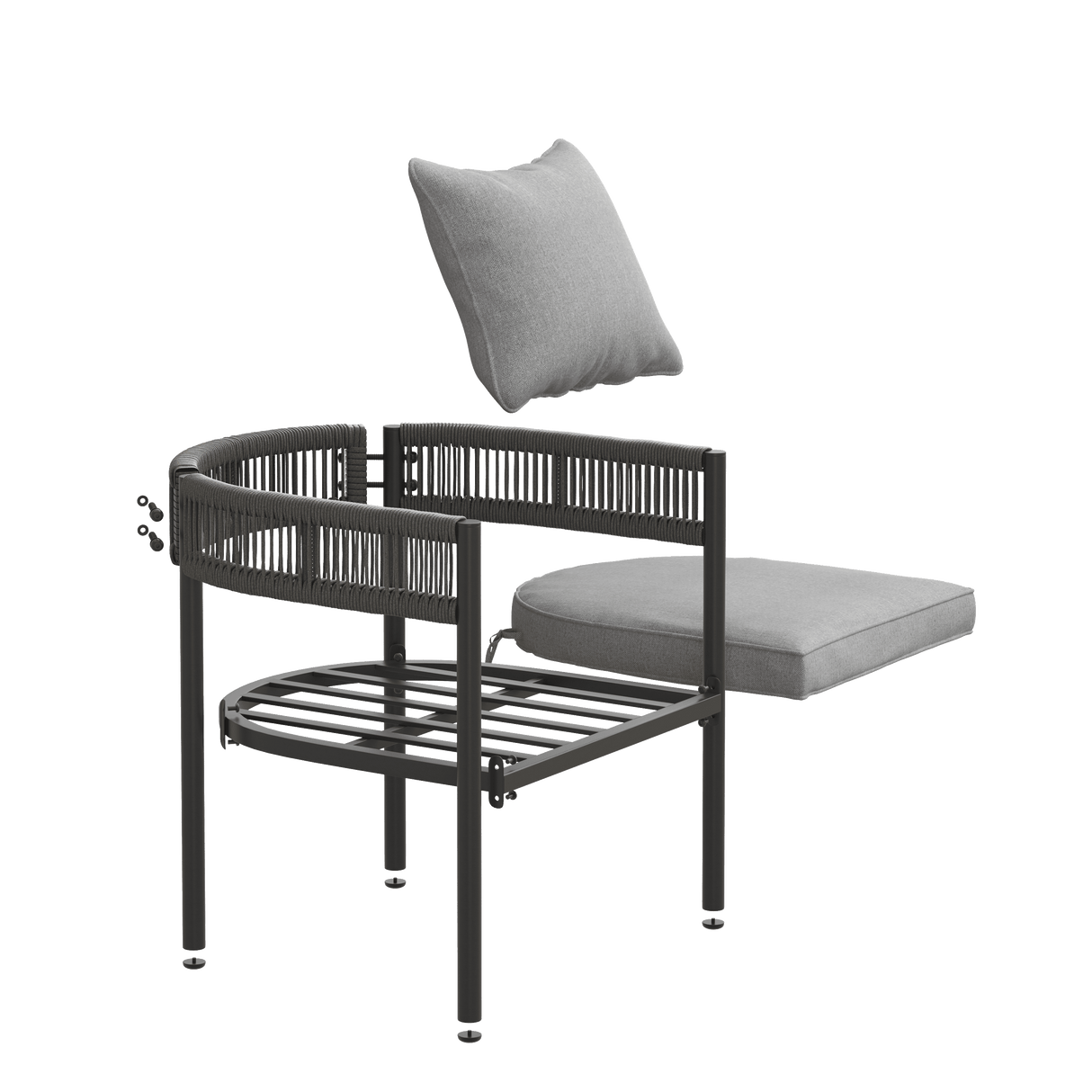 Vicllax Aria Low-back Outdoor Dining Armchair