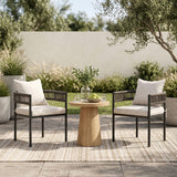 Vicllax Aria Low-back Outdoor Dining Armchair
