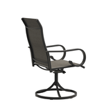 Vicllax Modern Swivel Outdoor Dining Chair set of 2 - High-Back Weather-Resistant Patio Seating