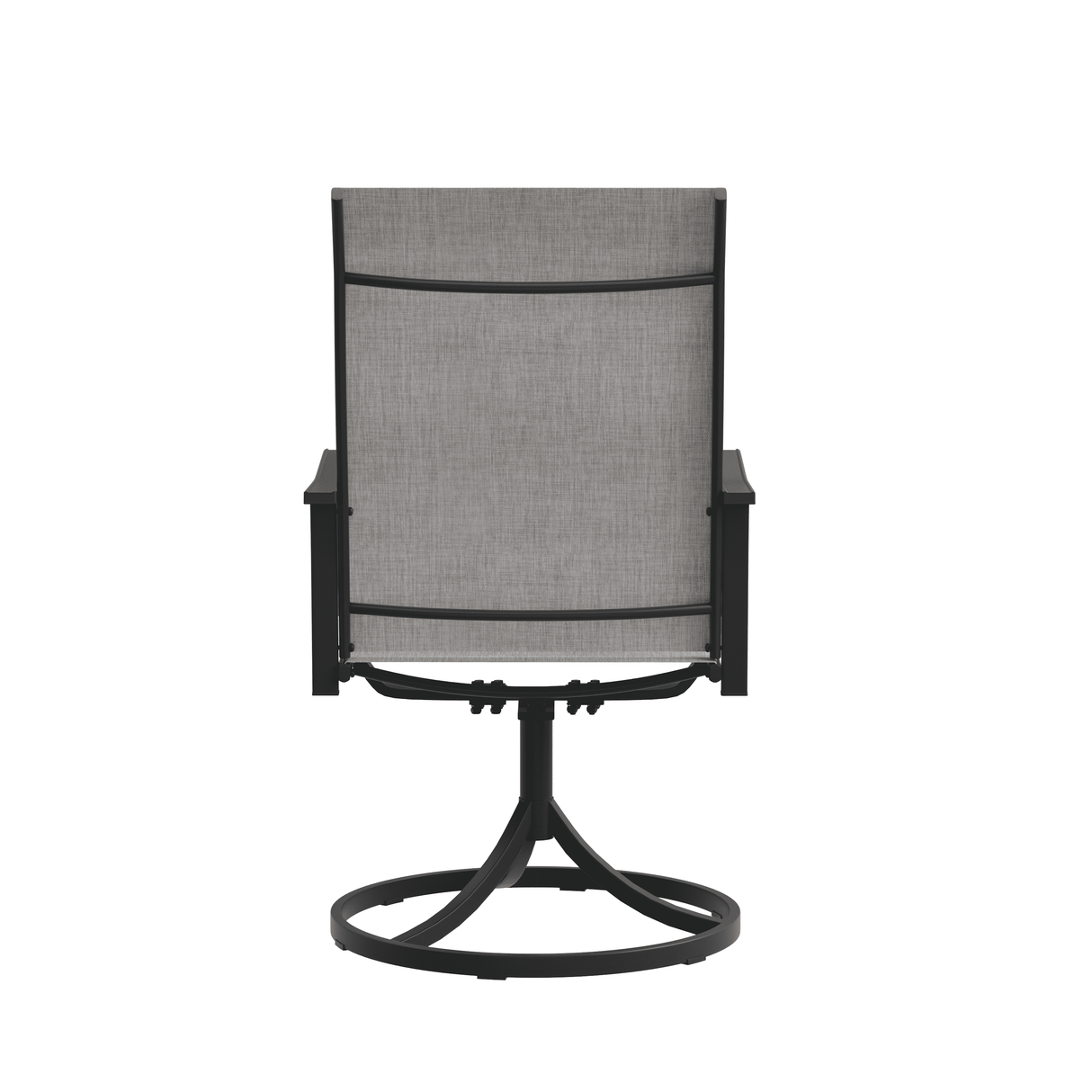 Vicllax Modern Swivel Outdoor Dining Chair set of 2 - High-Back Weather-Resistant Patio Seating