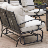 Vicllax 5-Piece Outdoor Patio Conversation Set with Cushioned Sofa Chairs and Ottomans