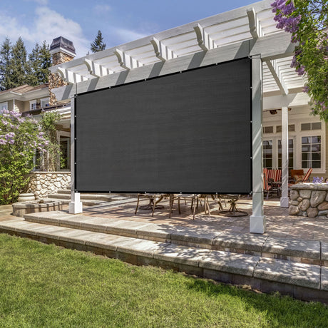 VICLLAX Shade Fabric Sun Shade Cloth Privacy Screen with Grommets for Patio Garden Pergola Cover Canopy