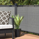 VICLLAX Shade Fabric Sun Shade Cloth Privacy Screen with Grommets for Patio Garden Pergola Cover Canopy