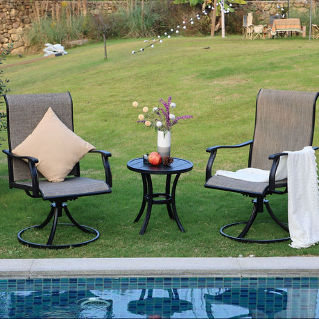 Outdoor Metal Round Side End Table