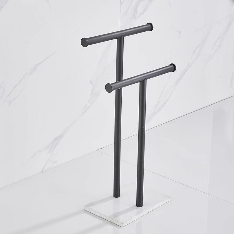 Vicllax Marble Floor Towel Rack