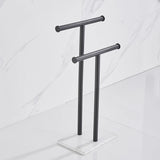 Vicllax Marble Floor Towel Rack