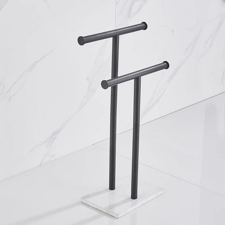 Vicllax Marble Floor Towel Rack, Rails