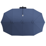 VICLLAX 13FT Large Double-Sided Patio Umbrella