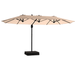 VICLLAX 13FT Large Double-Sided Patio Umbrella