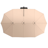 VICLLAX 13FT Large Double-Sided Patio Umbrella
