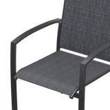 Vicllax Skyline Stackable Outdoor Dining Chair, Set of 2/4