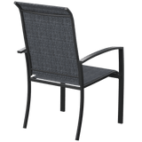 Vicllax Skyline Stackable Outdoor Dining Chair, Set of 2/4