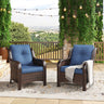 Vicllax Patio Wicker Oasis Lounge Sofa, Single Chair Set of 2
