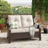 Vicllax Patio Wicker Oasis Lounge Sofa, Loveseat
