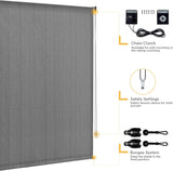 Vicllax Outdoor Sun Blocking Roller Shade, Patio Roll Up Shade Blinds