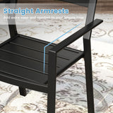 Vicllax Mesa redonda para patio de 42" con estante de almacenamiento y orificio para sombrilla ajustable 