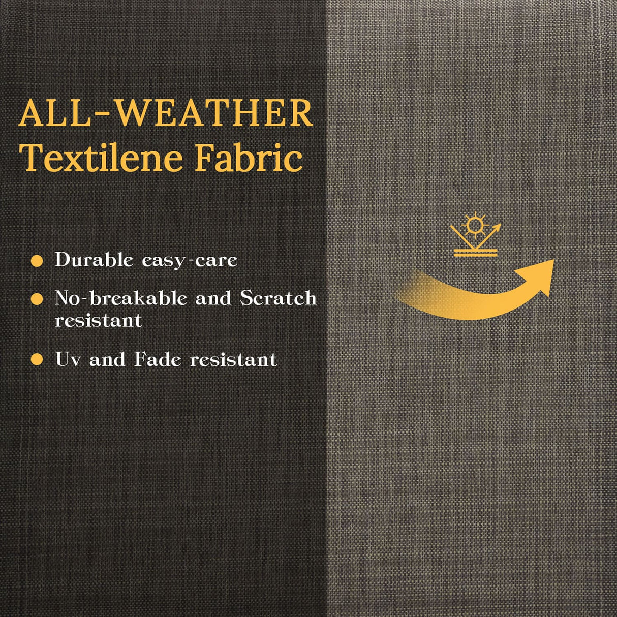 Vicllax 7-Piece Outdoor Dining Set, Rectangle Dining Table for 6 and Patio Dining Chairs