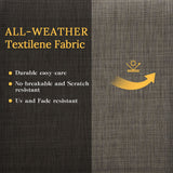 Vicllax 7-Piece Outdoor Dining Set, Rectangle Dining Table for 6 and Patio Dining Chairs