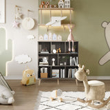 Vicllax Open Bookshelf with Legs, Storage Cube Floor Standing Display Shelf