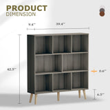 Vicllax Open Bookshelf with Legs, Storage Cube Floor Standing Display Shelf