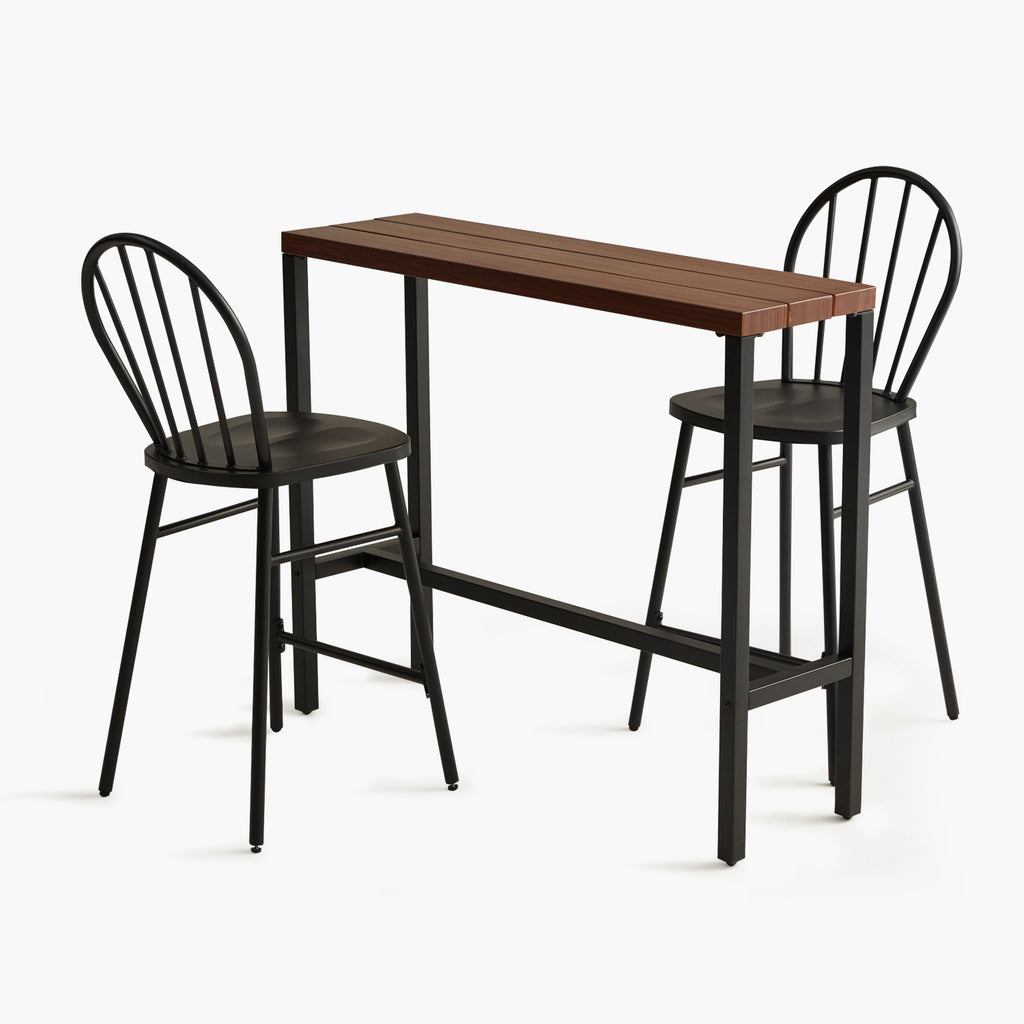 3pcs outdoor wooden bar set
