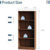 Vicllax Librería de Madera, Estantería Abierta Ajustable en Altura de 4/5 Estantes para Oficina en casa 