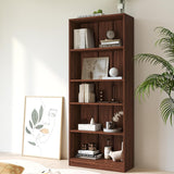 Vicllax Librería de Madera, Estantería Abierta Ajustable en Altura de 4/5 Estantes para Oficina en casa 