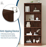 Vicllax Librería de Madera, Estantería Abierta Ajustable en Altura de 4/5 Estantes para Oficina en casa 