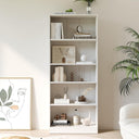 Vicllax Librería de Madera, Estantería Abierta Ajustable en Altura de 4/5 Estantes para Oficina en casa 