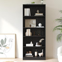 Vicllax Librería de Madera, Estantería Abierta Ajustable en Altura de 4/5 Estantes para Oficina en casa 