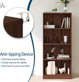 Vicllax Librería de Madera, Estantería Abierta Ajustable en Altura de 4/5 Estantes para Oficina en casa 