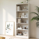 Vicllax Librería de Madera, Estantería Abierta Ajustable en Altura de 4/5 Estantes para Oficina en casa 