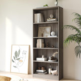 Vicllax Librería de Madera, Estantería Abierta Ajustable en Altura de 4/5 Estantes para Oficina en casa 