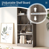 Vicllax Librería de Madera, Estantería Abierta Ajustable en Altura de 4/5 Estantes para Oficina en casa 