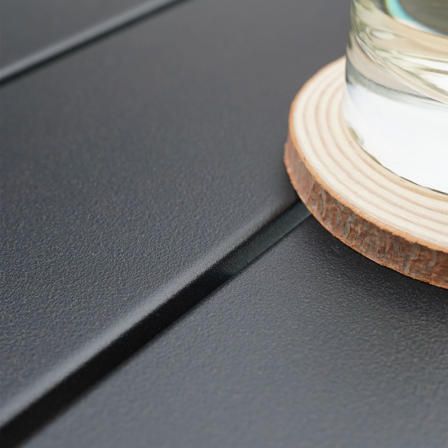 black metal bar table